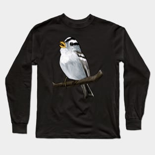 White-crowned Sparrow Long Sleeve T-Shirt